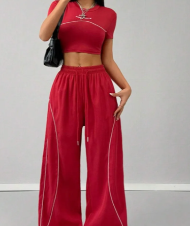 Contrast Piping Jogger