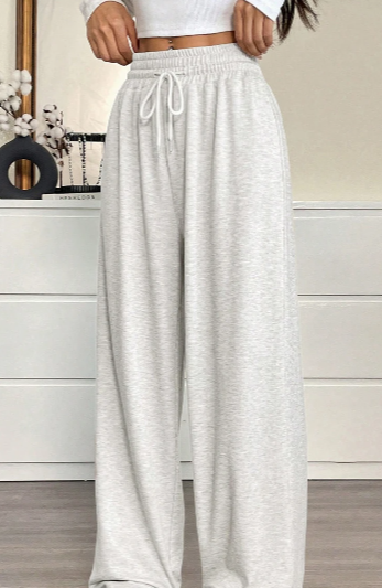 Drawstring Straight Leg Pants
