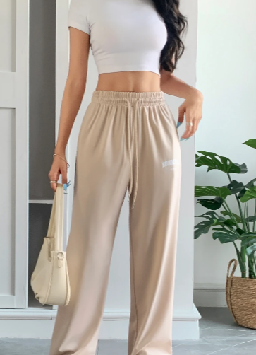 Printed Straight Leg Pants