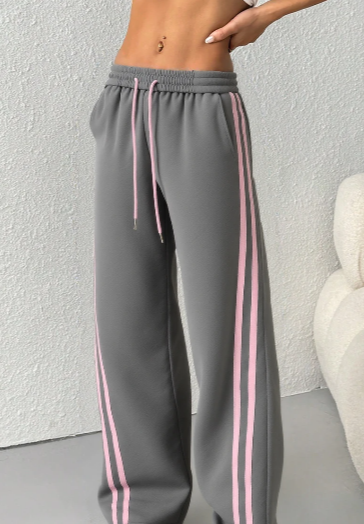 Drawstring Straight Leg Pants